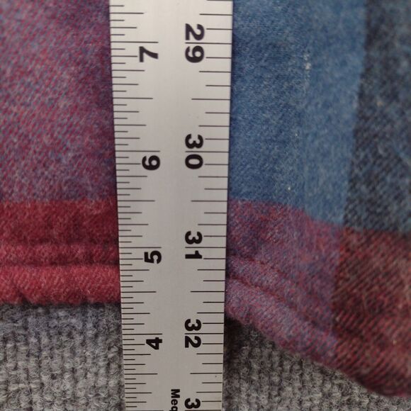 Weatherproof Men's Shirt Jacket Shacket Multi Large Sherpa Fleece Long Sleeve - Picture 14 of 15